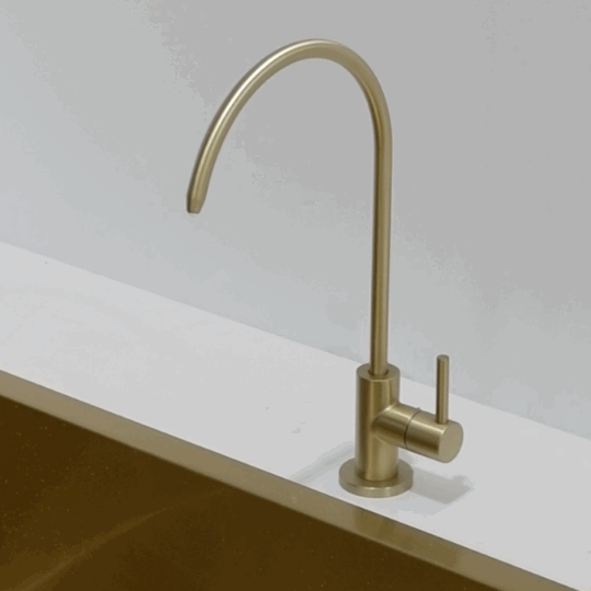 Profile III Filter Tap for Drinking Water, PVD Brushed Brass (Gold)