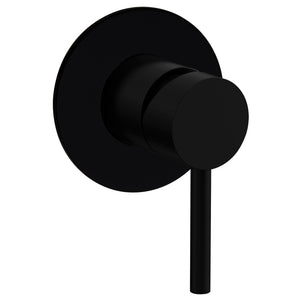 Profile III Shower/ Bath Wall Mixer with 95mm Round Plate, Chromium Matte Black