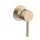 Profile III Shower/ Bath Wall Mixer with 65mm Round Plate, PVD Brushed Brass (Gold)