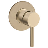 Profile III Shower/ Bath Wall Mixer with 95mm Round Plate, PVD Brushed Brass Gold