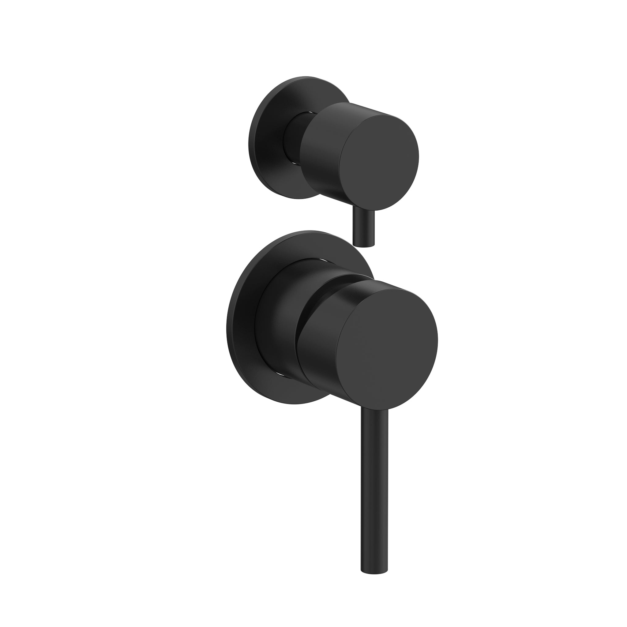 Profile III Shower/ Bath Wall Mixer with Diverter, Chromium Matte Black