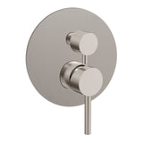 Profile III Shower/ Bath Wall Mixer with Diverter on 180mm Round Plate, Brushed SS Nickel