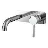 Profile III 150mm Basin/ Bath Wall Mixer Set with Rectangular Plate, Polished Chrome