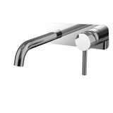 Profile III 180mm Basin/ Bath Wall Mixer Set with Rectangular Plate, Polished Chrome