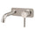 Profile III 150mm Basin/ Bath Wall Mixer Set with Rectangular Plate, Brushed SS Nickel