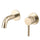 Profile III 110mm Basin/ Bath Wall Mixer Set with Round Plates, PVD Brushed Brass (Gold)