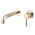 Profile III 180mm Basin/ Bath Wall Mixer Set, PVD Brushed Brass Gold