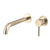 Profile III 220mm Basin/ Bath Wall Mixer Set with Round Plates, PVD Brushed Brass (Gold)