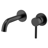 Profile III 150mm Basin/ Bath Wall Mixer Set with Round Plates, PVD Brushed Gunmetal