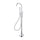 Profile III Floor Mounted Bath Filler with Mixer and Hand Shower, Polished Chrome