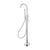Profile III Floor Mounted Bath Filler with Mixer and Hand Shower, Polished Chrome