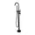 Profile III Floor Mounted Bath Filler with Mixer and Hand Shower, PVD Brushed Gunmetal