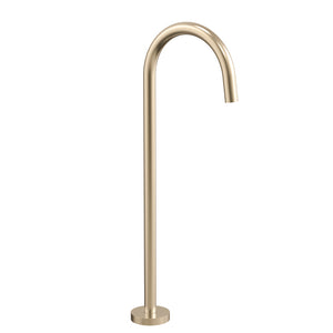Profile III Floor Mounted Basin/ Bath Spout, Glazed PVD Brushed Brass (Gold)