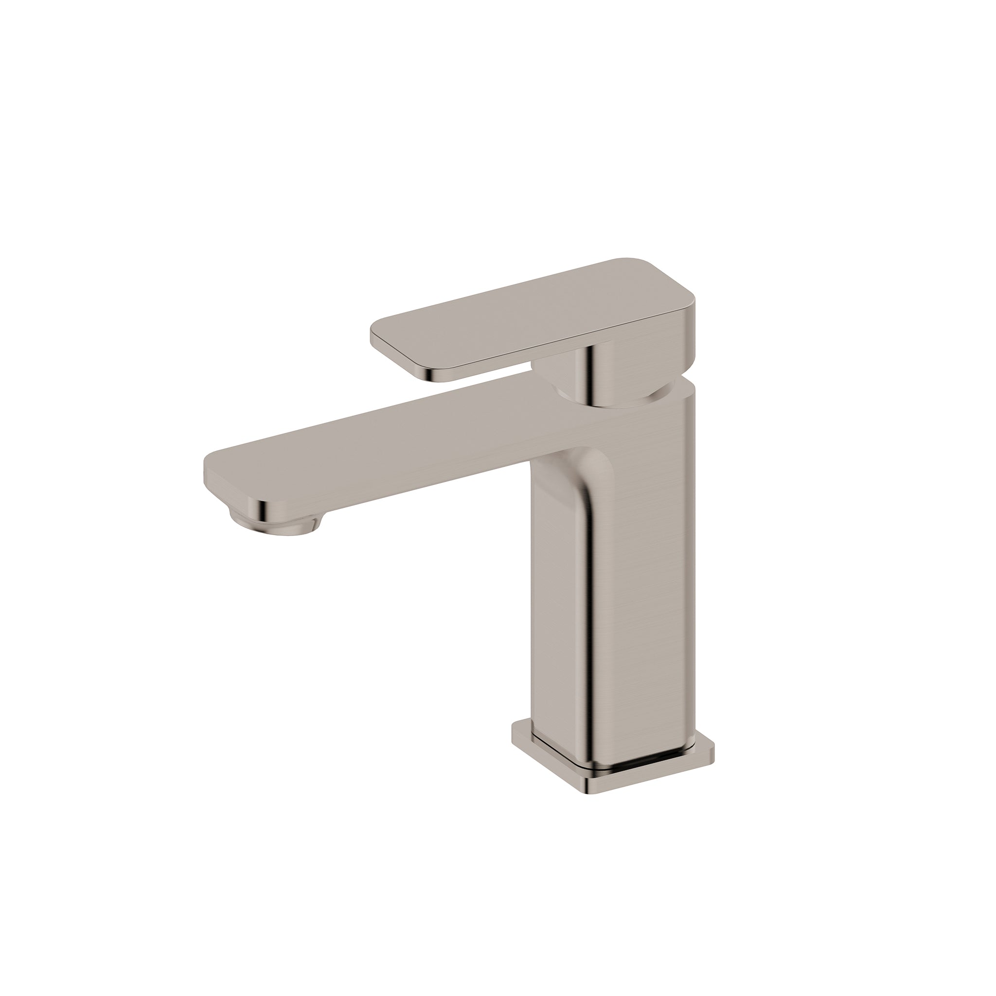 Kiki Short Basin Mixer, Brushed Nickel