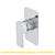 Kiki Shower/ Bath Wall Mixer with Round Plates, Polished Chrome