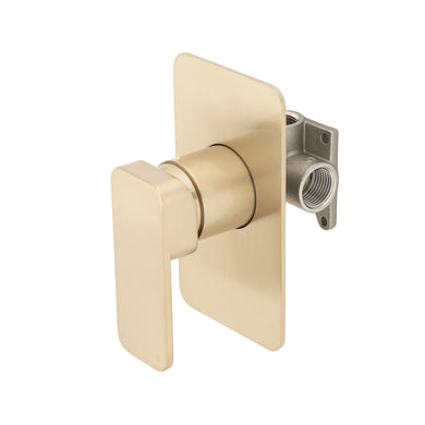 Kiki Shower/ Bath Wall Mixer, PVD Brushed Brass (Gold)