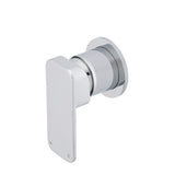 Kiki Shower/ Bath Wall Mixer with Round Plates, Polished Chrome