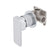 Kiki Shower/ Bath Wall Mixer with Round Plates, Polished Chrome