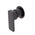 Kiki Shower/ Bath Wall Mixer with Round Plates, Matte Black