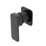 Kiki Shower/ Bath Wall Mixer with Square Plates, Matte Black