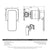 Kiki Shower/ Bath Wall Mixer with Square Plates, Polished Chrome