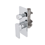 Kiki Shower/ Bath Wall Mixer with Diverter, Polished Chrome