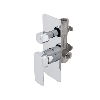 Kiki Shower/ Bath Wall Mixer with Diverter, Polished Chrome