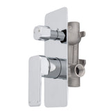 Kiki Shower/ Bath Wall Mixer with Diverter, Polished Chrome