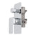 Kiki Shower/ Bath Wall Mixer with Diverter, Polished Chrome