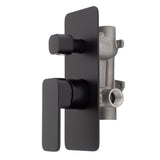 Kiki Shower/ Bath Wall Mixer with Diverter, Matte Black