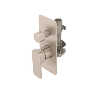 Kiki Shower/ Bath Wall Mixer with Diverter, Brushed Nickel