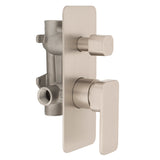 Kiki Shower/ Bath Wall Mixer with Diverter, Brushed Nickel