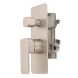 Kiki Shower/ Bath Wall Mixer with Diverter, Brushed Nickel