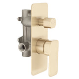 Kiki Shower/ Bath Wall Mixer with Diverter, PVD Brushed Brass (Gold)