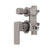 Kiki Shower/ Bath Wall Mixer with Diverter and Round Plates, Brushed Gunmetal