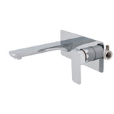 Kiki Wall Mounted Basin/ Bath Mixer with Spout, Polished Chrome