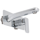 Kiki Wall Mounted Basin/ Bath Mixer with Spout, Polished Chrome
