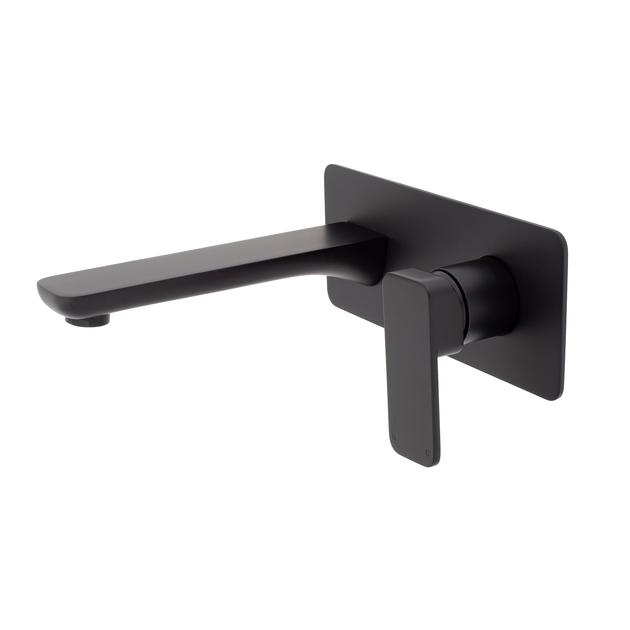 Kiki Wall Mounted Basin/ Bath Mixer with Spout, Matte Black