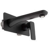 Kiki Wall Mounted Basin/ Bath Mixer with Spout, Matte Black