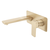 Kiki Wall Mounted Basin/ Bath Mixer with Spout, PVD Brushed Brass (Gold)