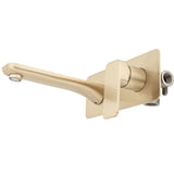 Kiki Wall Mounted Basin/ Bath Mixer with Spout, PVD Brushed Brass (Gold)