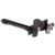 Kiki Wall Mounted Basin/ Bath Mixer with Spout and Square Plates, Matte Black