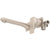 Kiki Wall Mounted Basin/ Bath Mixer with Spout and Square Plates, Brushed Nickel
