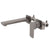 Kiki Wall Mounted Basin/ Bath Mixer with Spout and Square Plates, Brushed Gunmetal