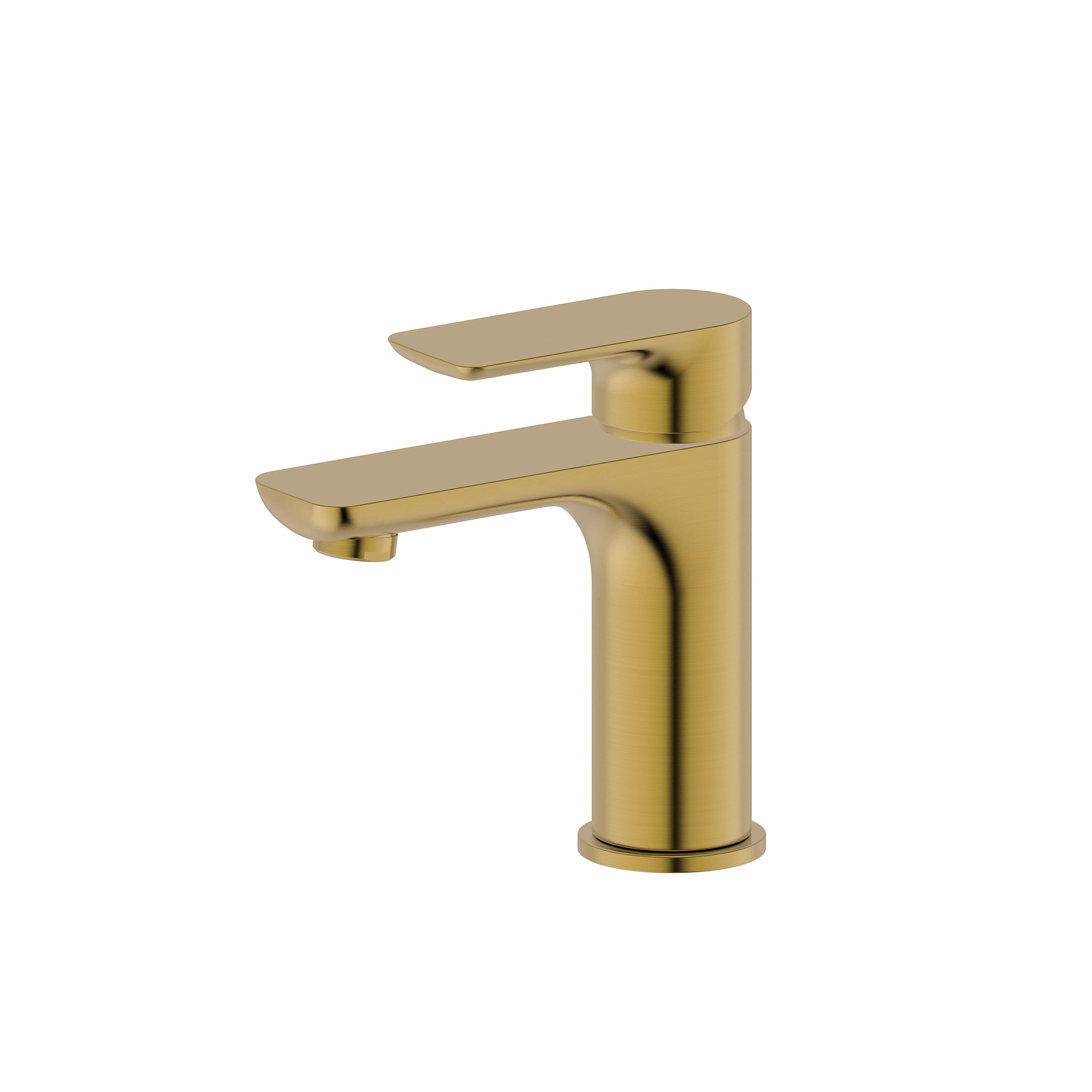 Jena Short Basin Mixer, PVD Brushed Brass (Gold)