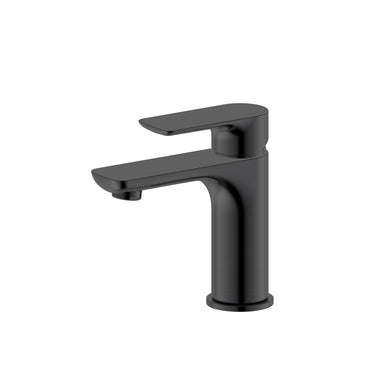 Jena Short Basin Mixer, PVD Brushed Gunmetal