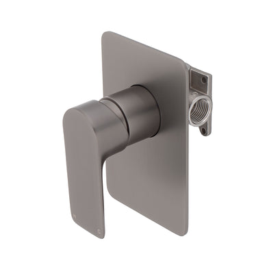Jena Shower/ Bath Wall Mixer, PVD Brushed Gunmetal