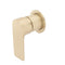 Jena Shower/ Bath Wall Mixer with Round Plates, Brushed Brass (Gold)