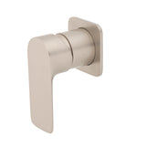Jena Shower/ Bath Wall Mixer with Square Plates, Brushed Nickel