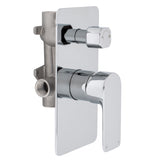 Jena Shower/ Bath Wall Mixer with Diverter, Polished Chrome